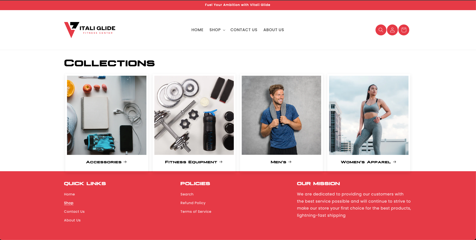 VitaliGlide Checkout