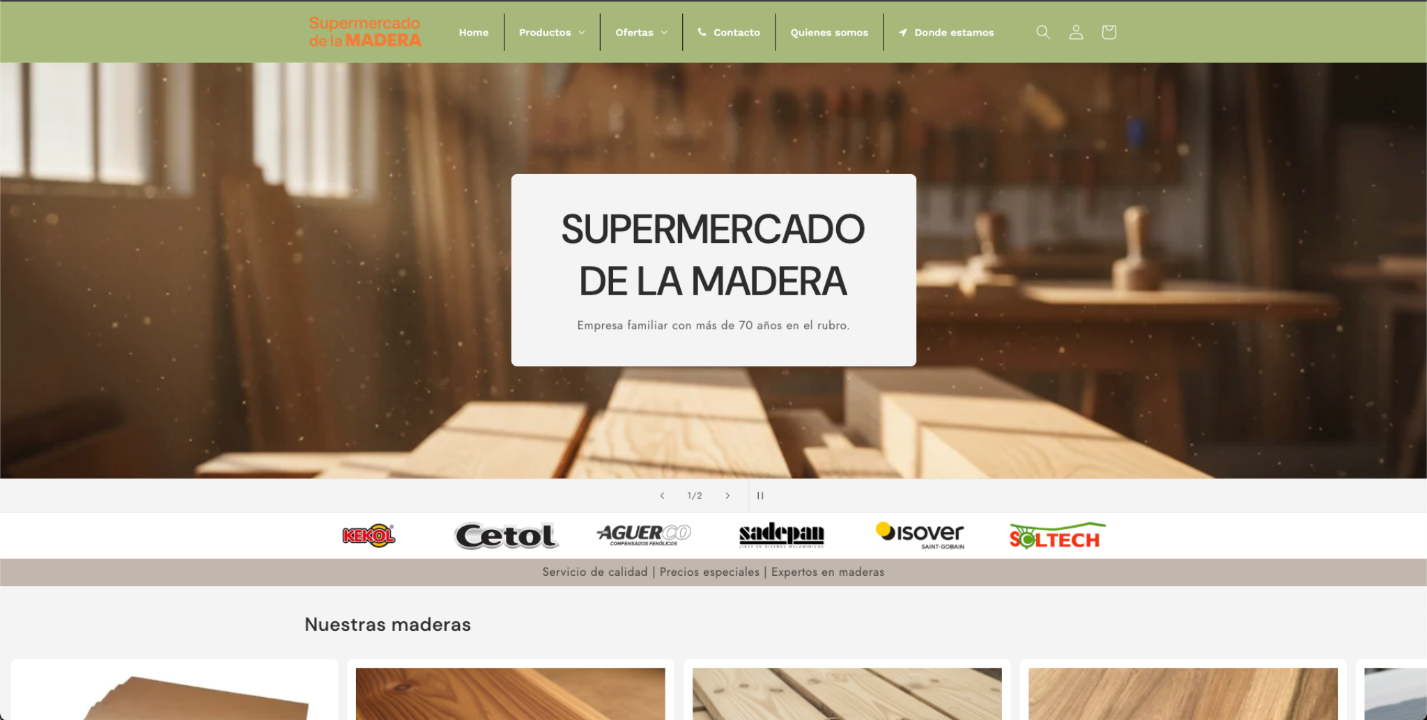 Supermercado de la Madera Home
