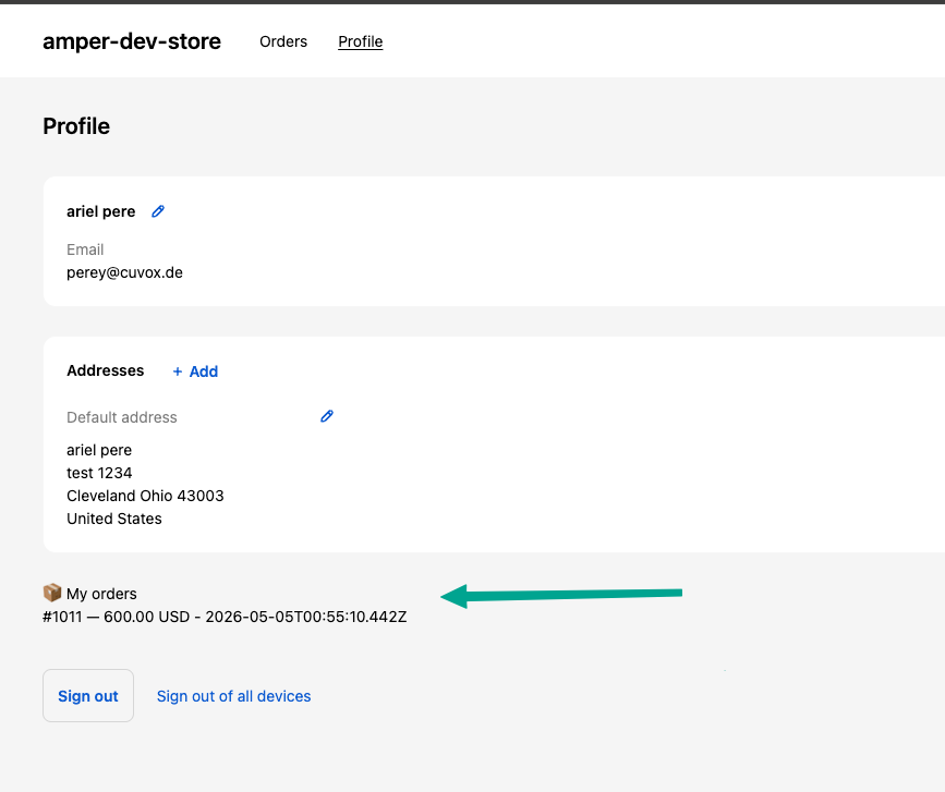 Customer Orders Dashboard